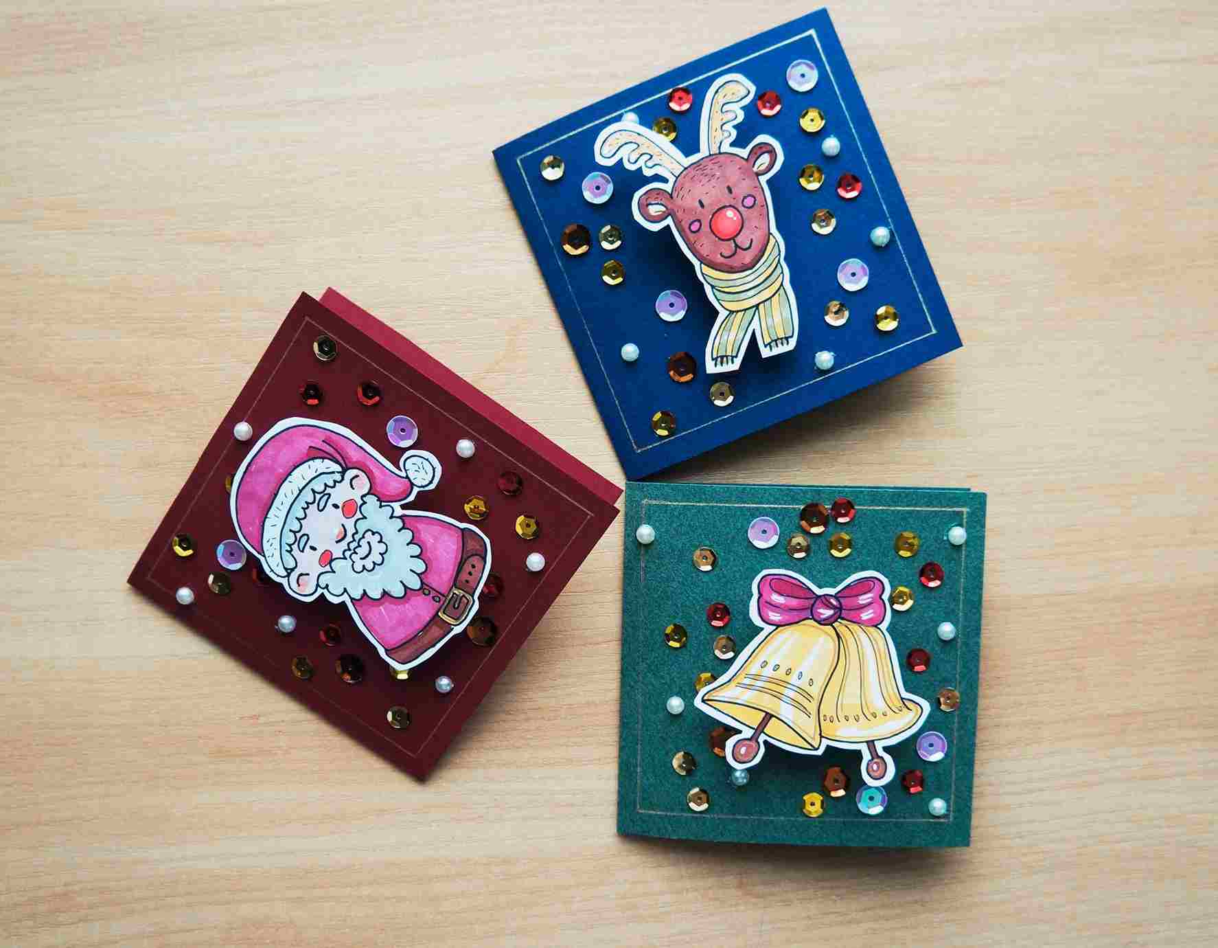 Kartka okolicznościowa świąteczna DIY - obrazek 3