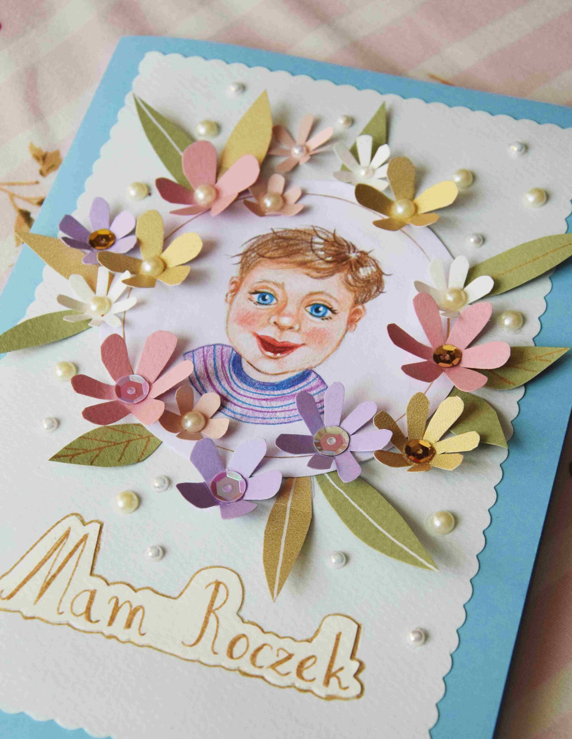 Kartka okolicznościowa urodzinowa DIY